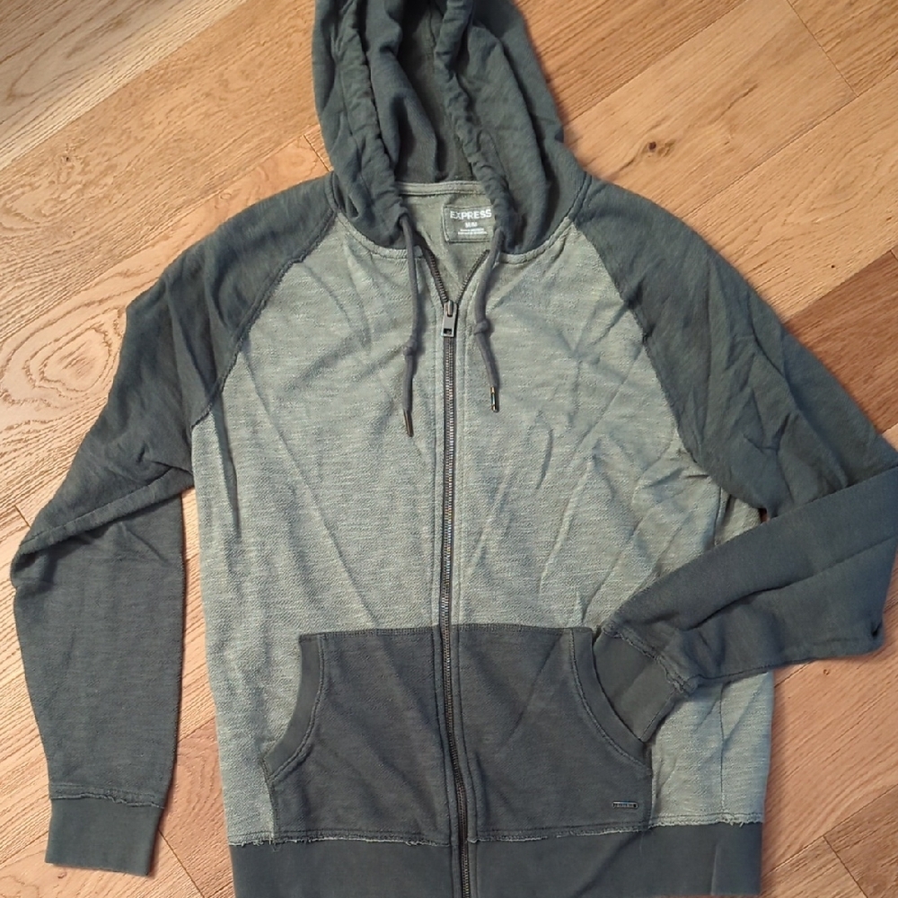 Express Two-Tone Gray Hoodie